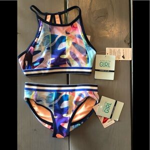 Athleta Girls For Shore Bikini Set NWT 8/10